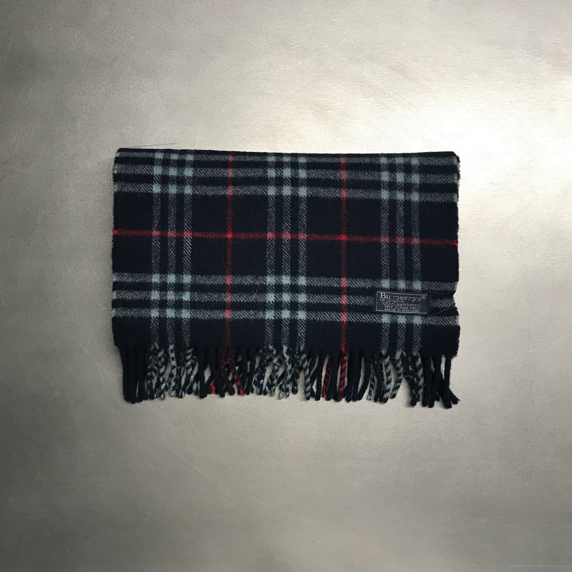 버버리 정품 램스울 머플러 네이비 상품이미지2