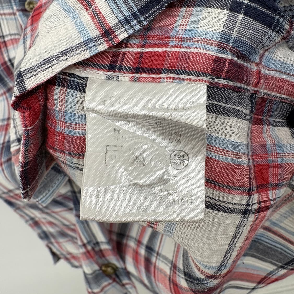 에디바우어 반팔 체크 셔츠 남성L 상품이미지6