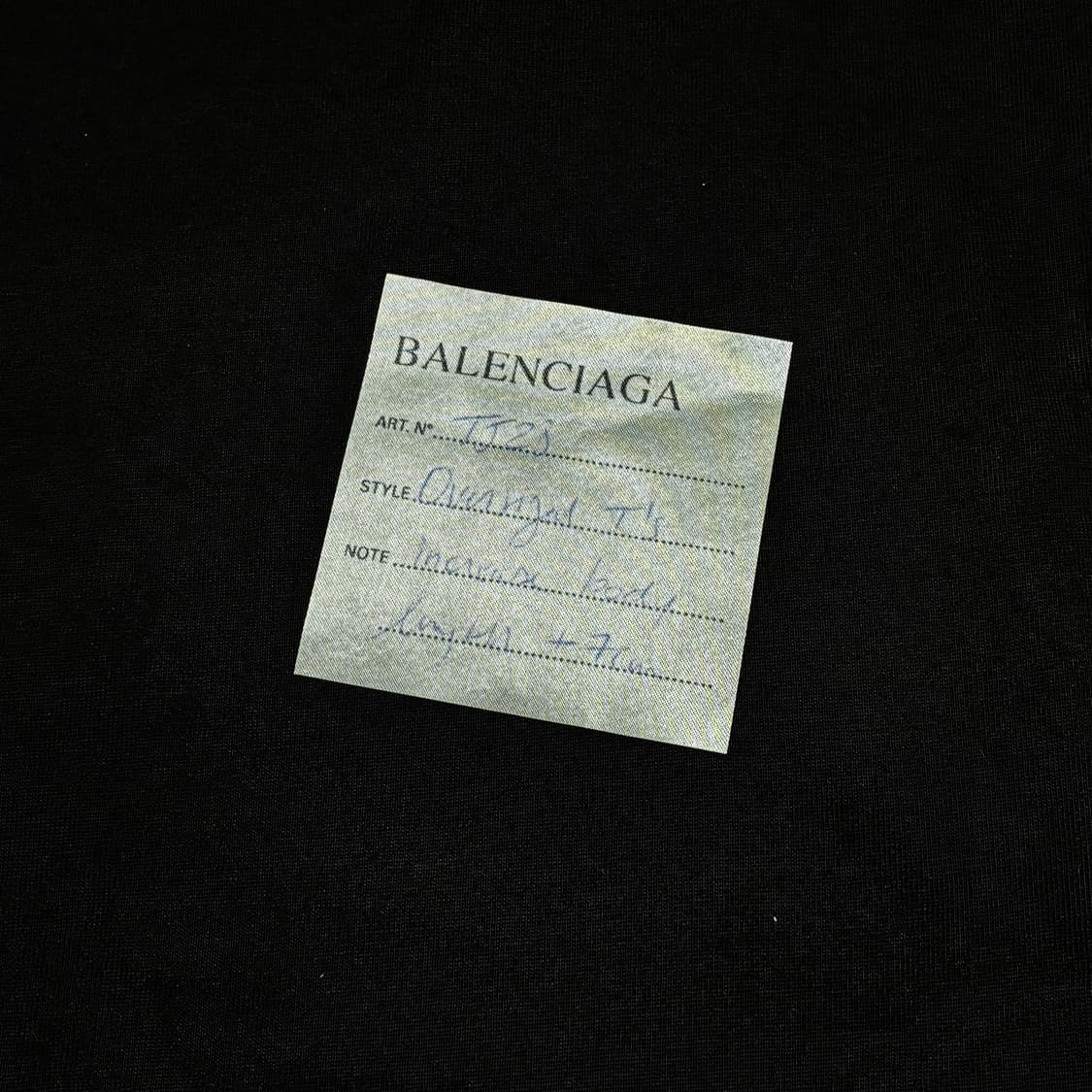 [1] 발렌시아가 포스트잇 오버사이즈 티셔츠 상품이미지3