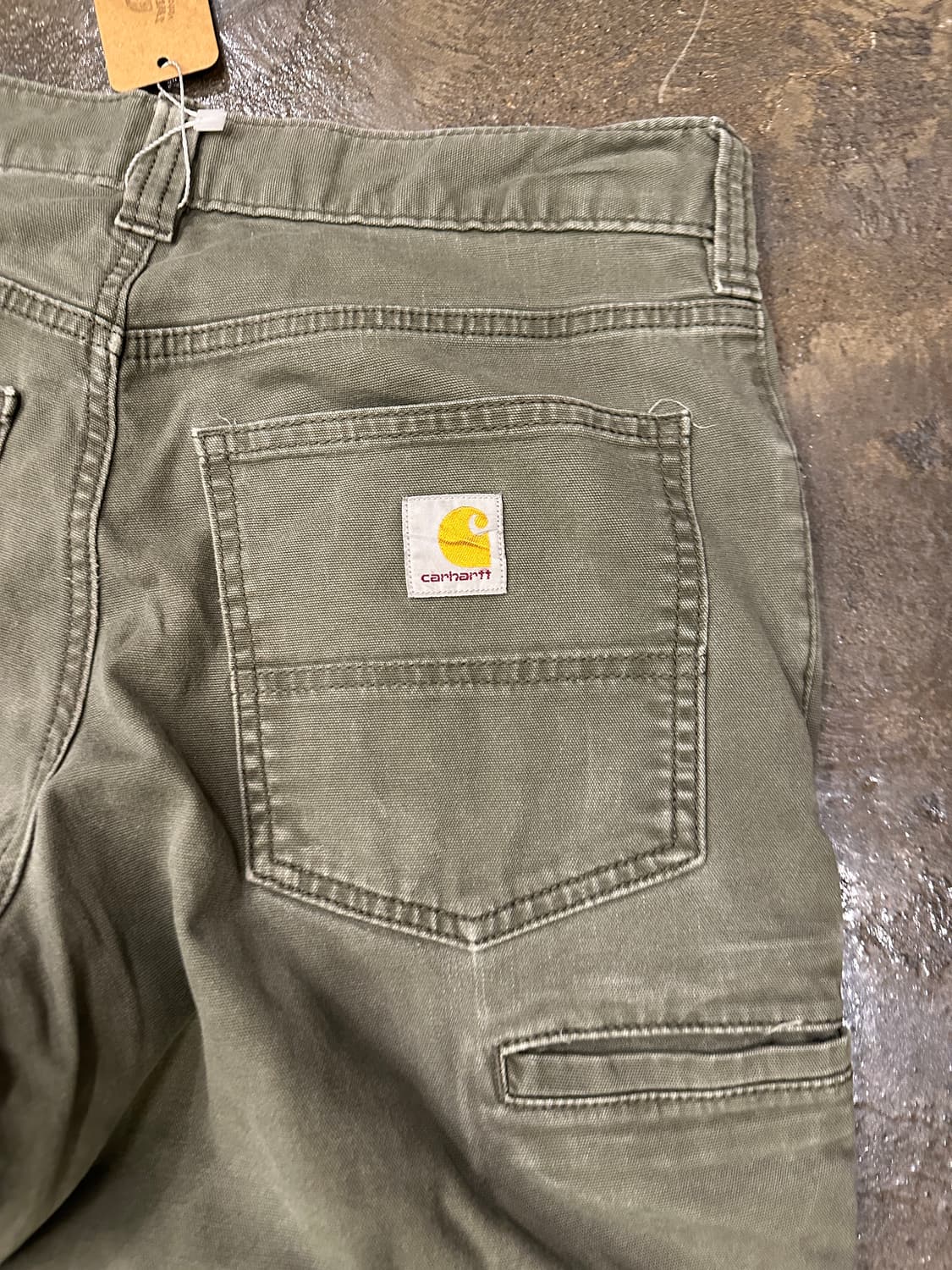 칼하트 릴렉스핏 워크팬츠 올리브 30x32 상품이미지6