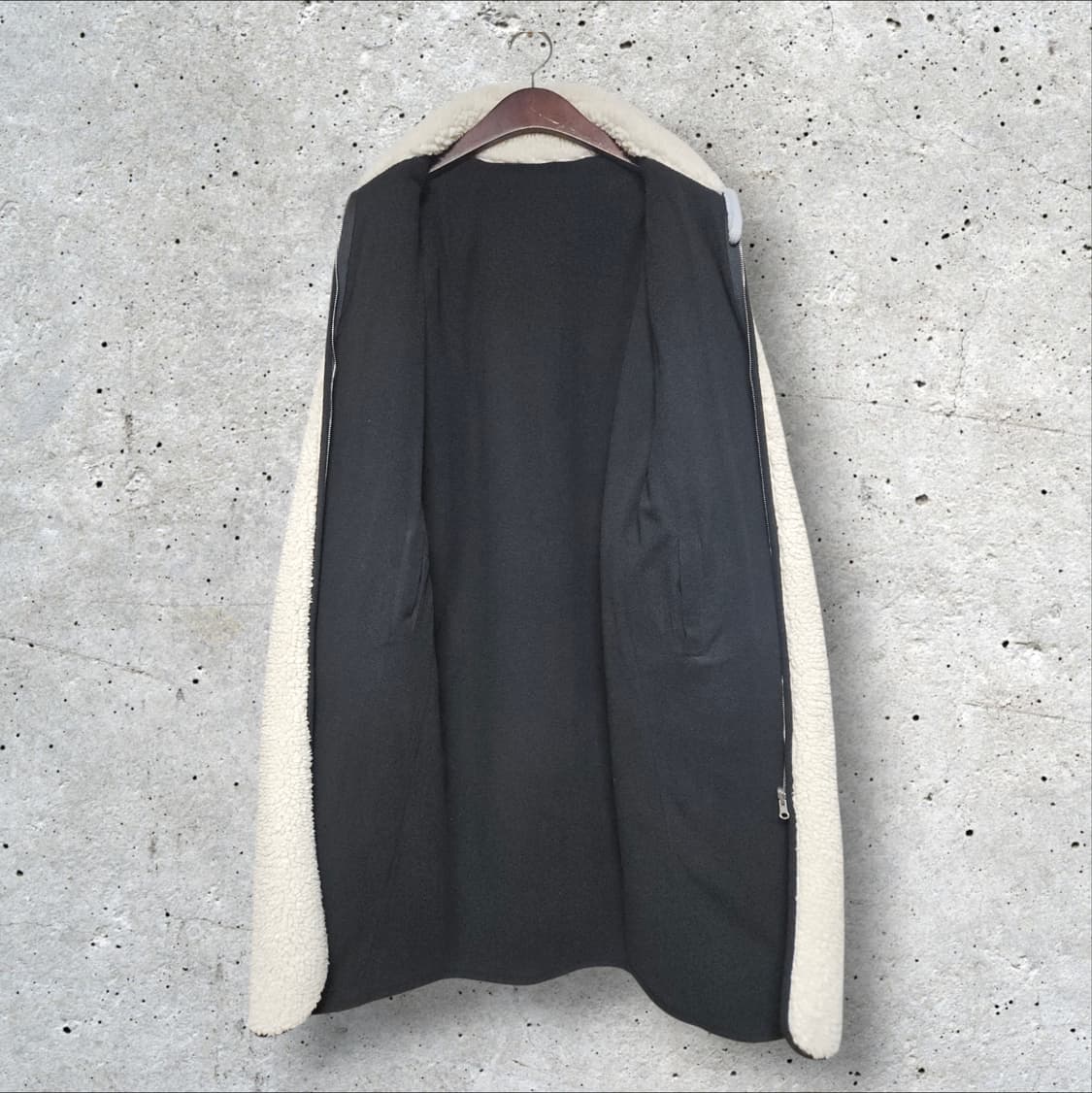 뽀글이 포켓 롱 플리스 집업자켓 (FREE) 상품이미지6