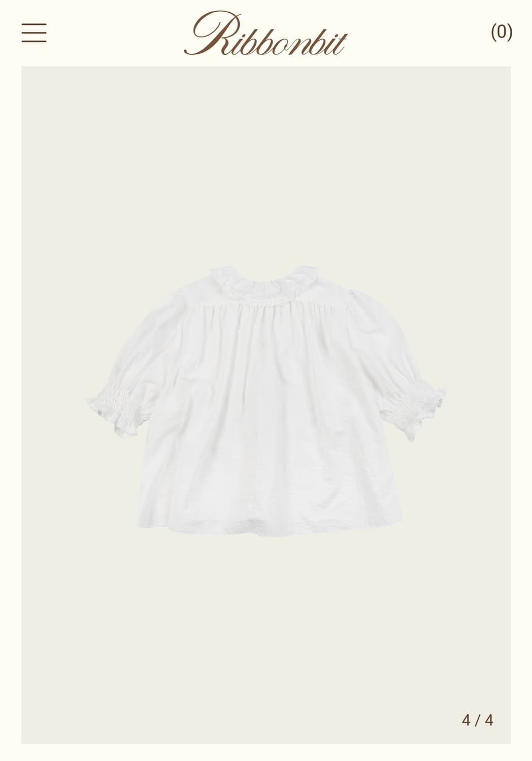 리본빛 Rosie Ruffle Blouse 상품이미지5