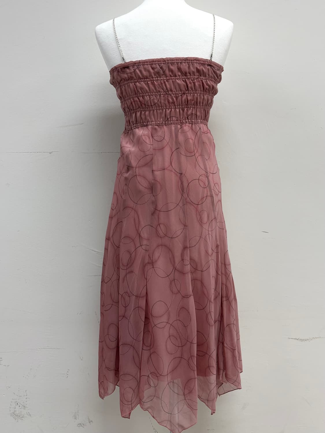 빈티지 핑크 원피스 스커트 상품이미지4