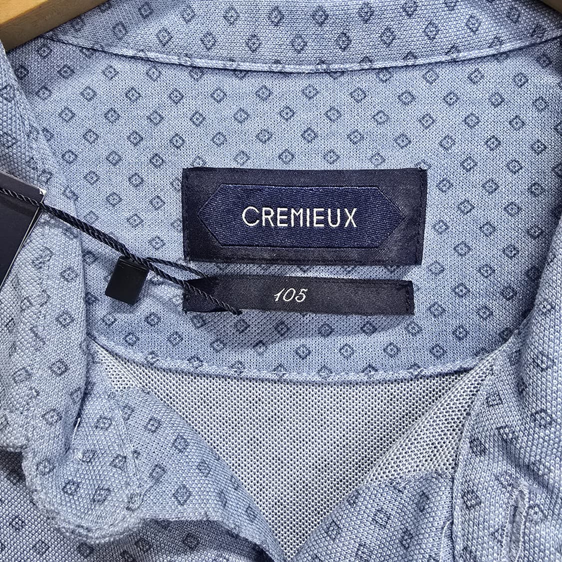 새제품)크레뮤(CREMIEUX) 패턴 반팔 셔츠 105 상품이미지4