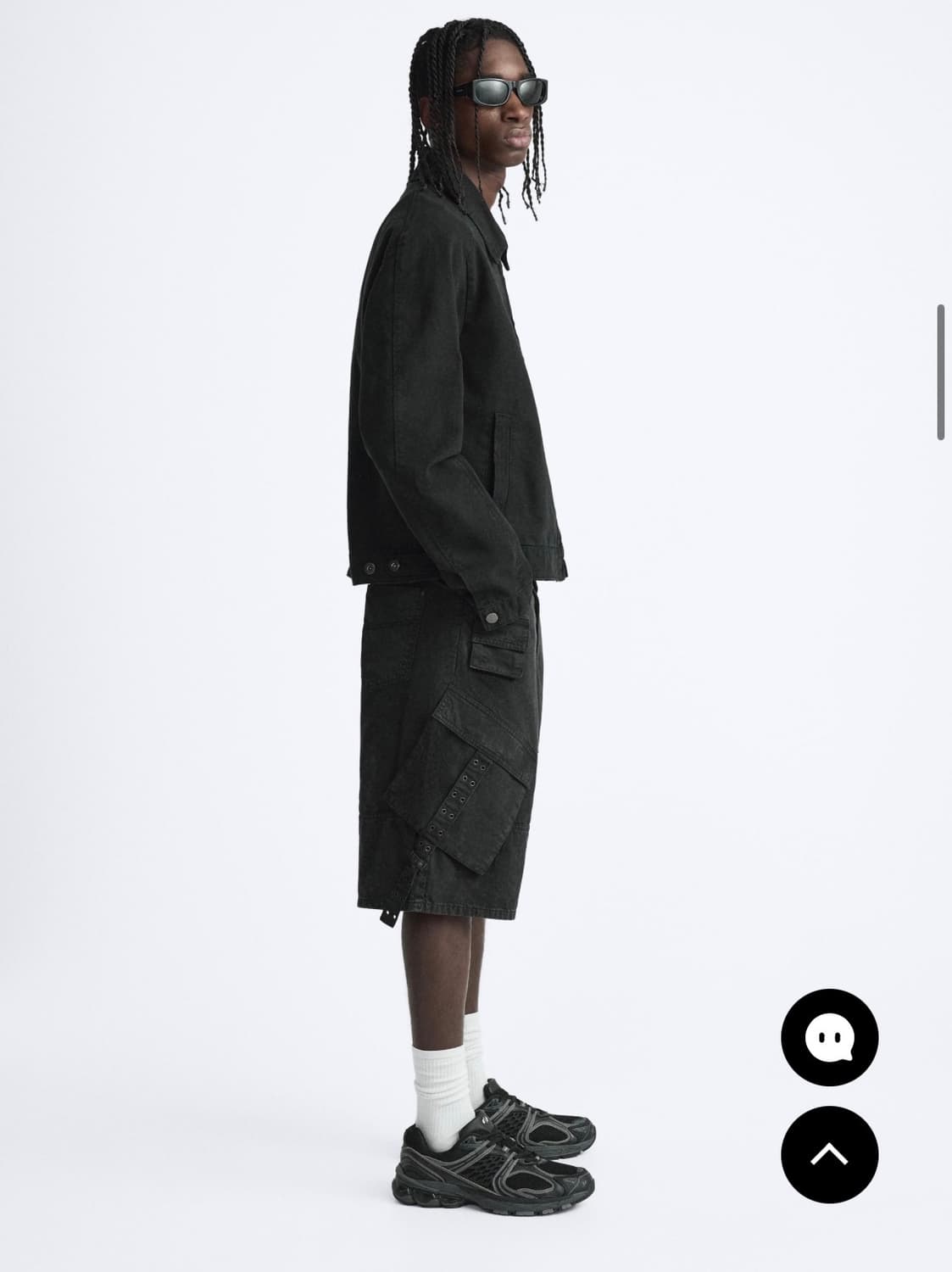 (새상품)(L) ZARA 자라 스터드 워시드 자켓 판매 상품이미지6