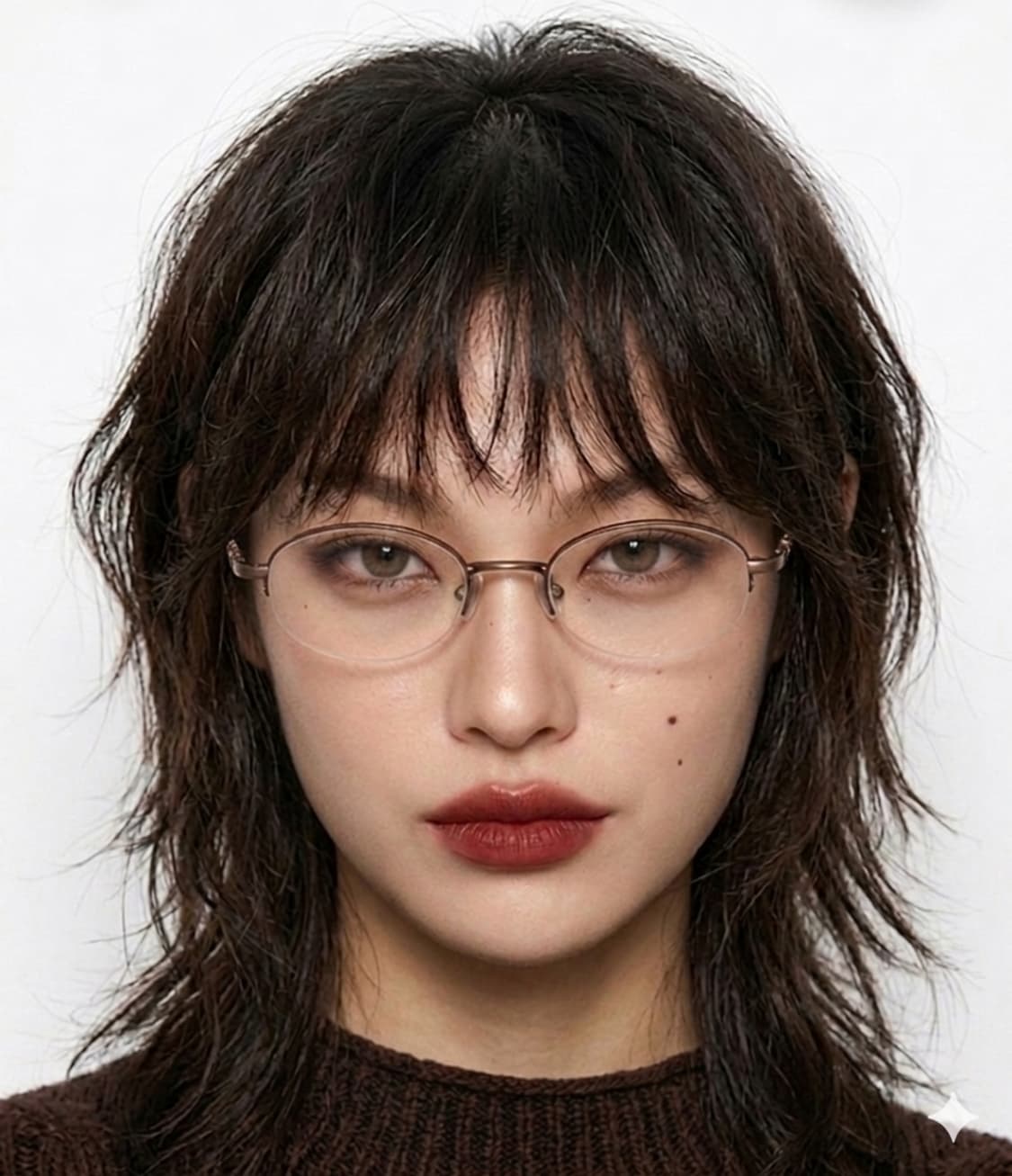 데드스탁 엔틱 오벌안구 반무테 안경테 550 상품이미지1