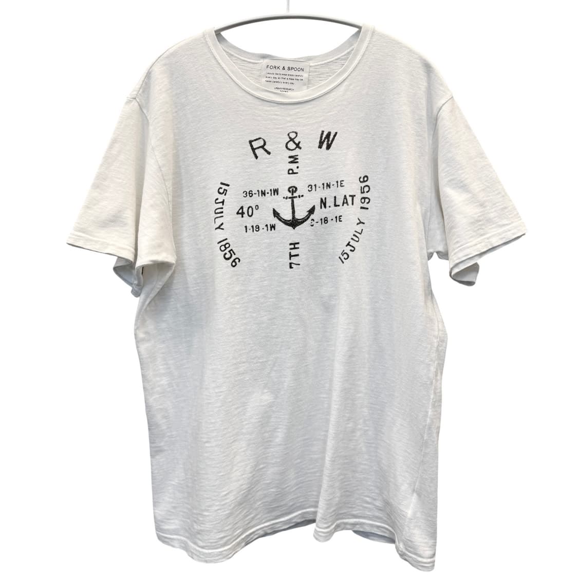 어반리서치 NAVY 마린 그래픽 티셔츠, L 상품이미지2