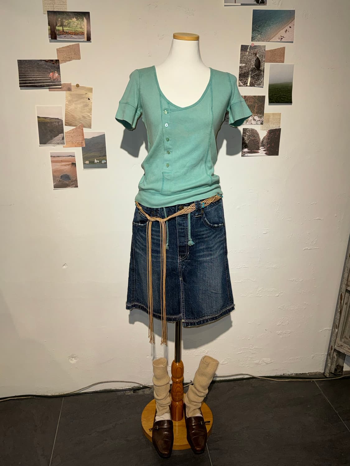 olive des olive 데님 스커트 상품이미지4