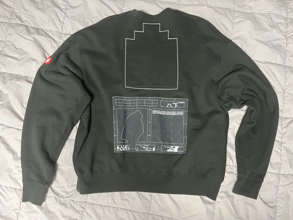 Cav Empt Trajectory Crew Neck Black 상품이미지4