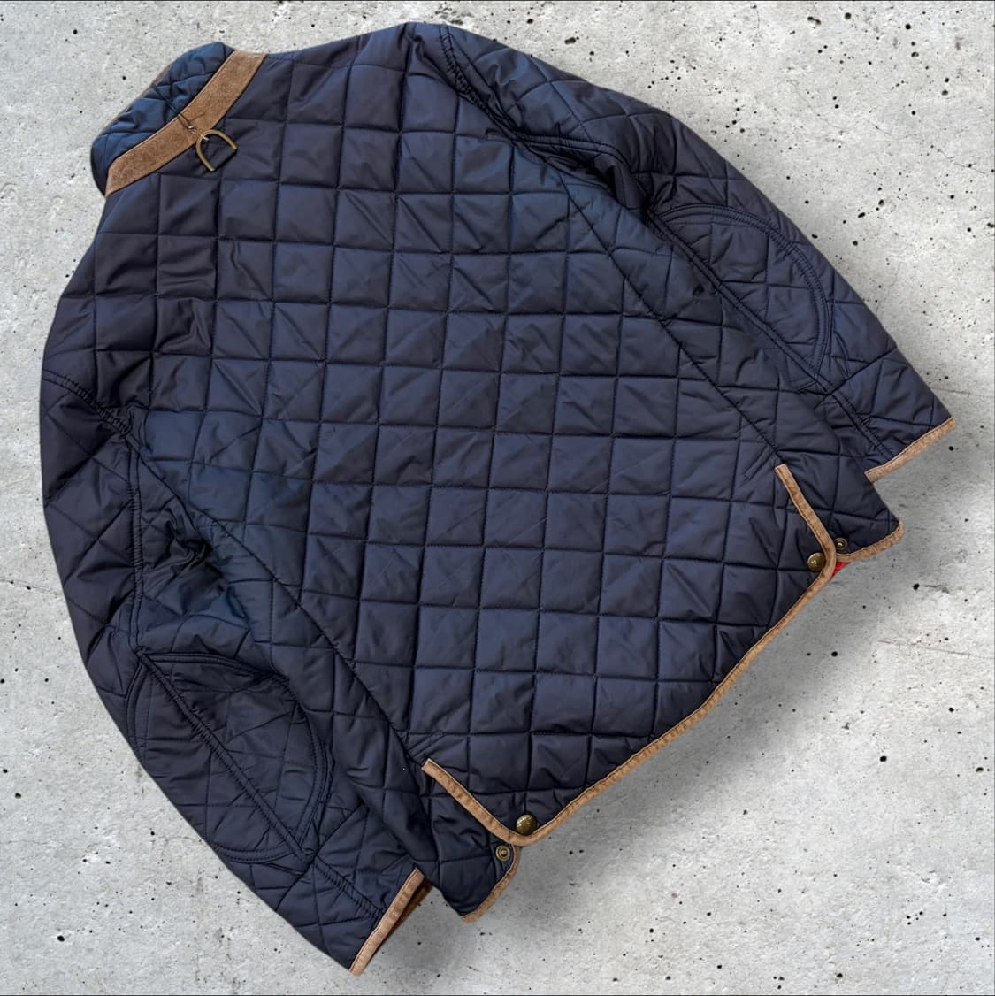[M] 폴로 랄프로렌 리버시블 네이비 레드 퀼팅 자켓 D815 상품이미지4