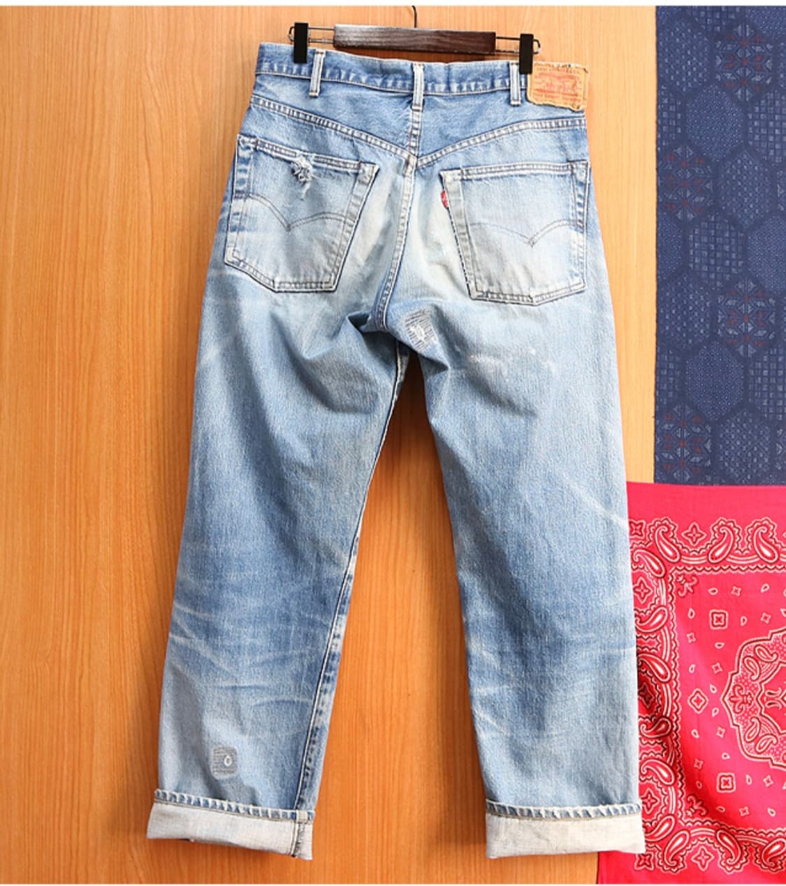일본판 80S LEVIS 리바이스 502XX 빅E 빈티지 셀비지데님
 상품이미지5