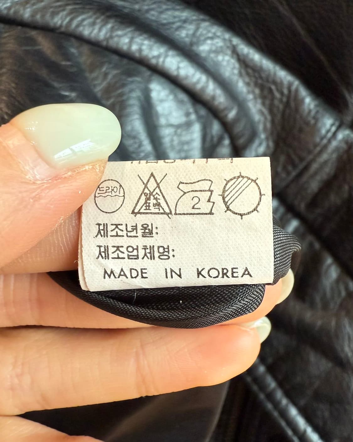 italiana 블랙 카우하이드 레더 자켓  상품이미지10