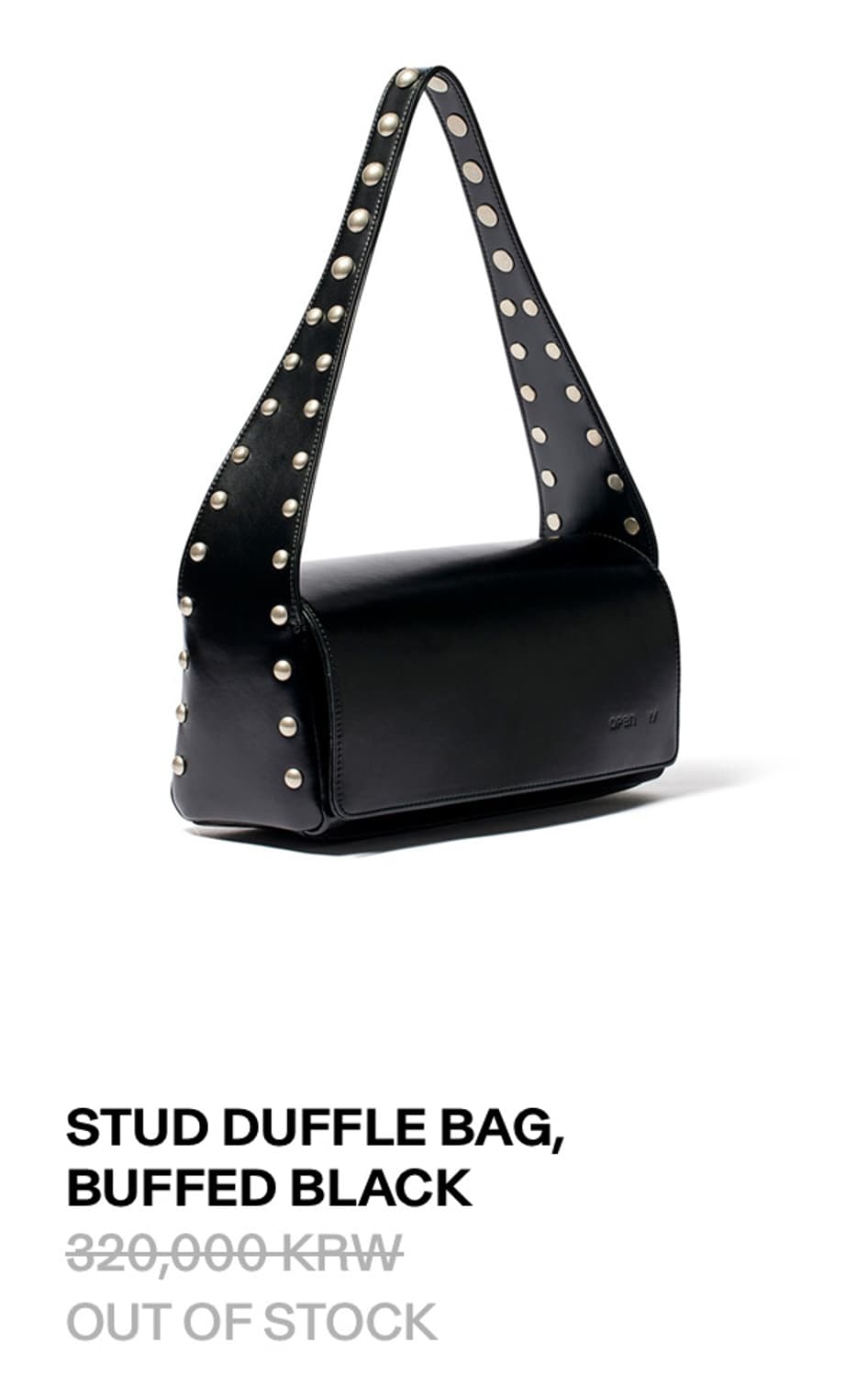 Open yy stud duffle bag- black 상품이미지1