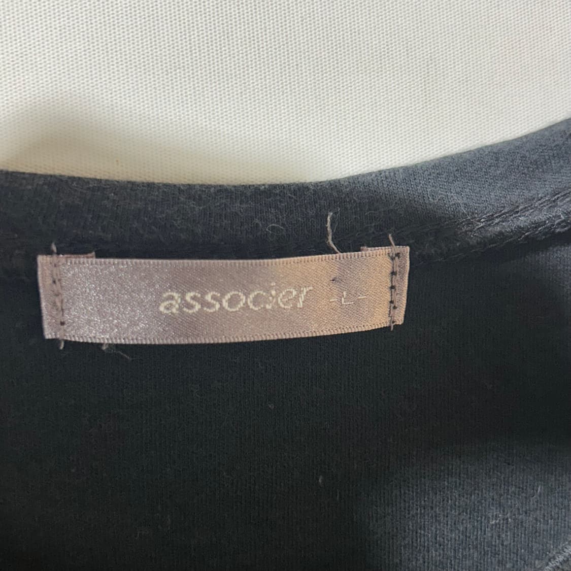 [ JPN] associer Y2K 레터링 라인스톤 반팔티셔츠 상품이미지4