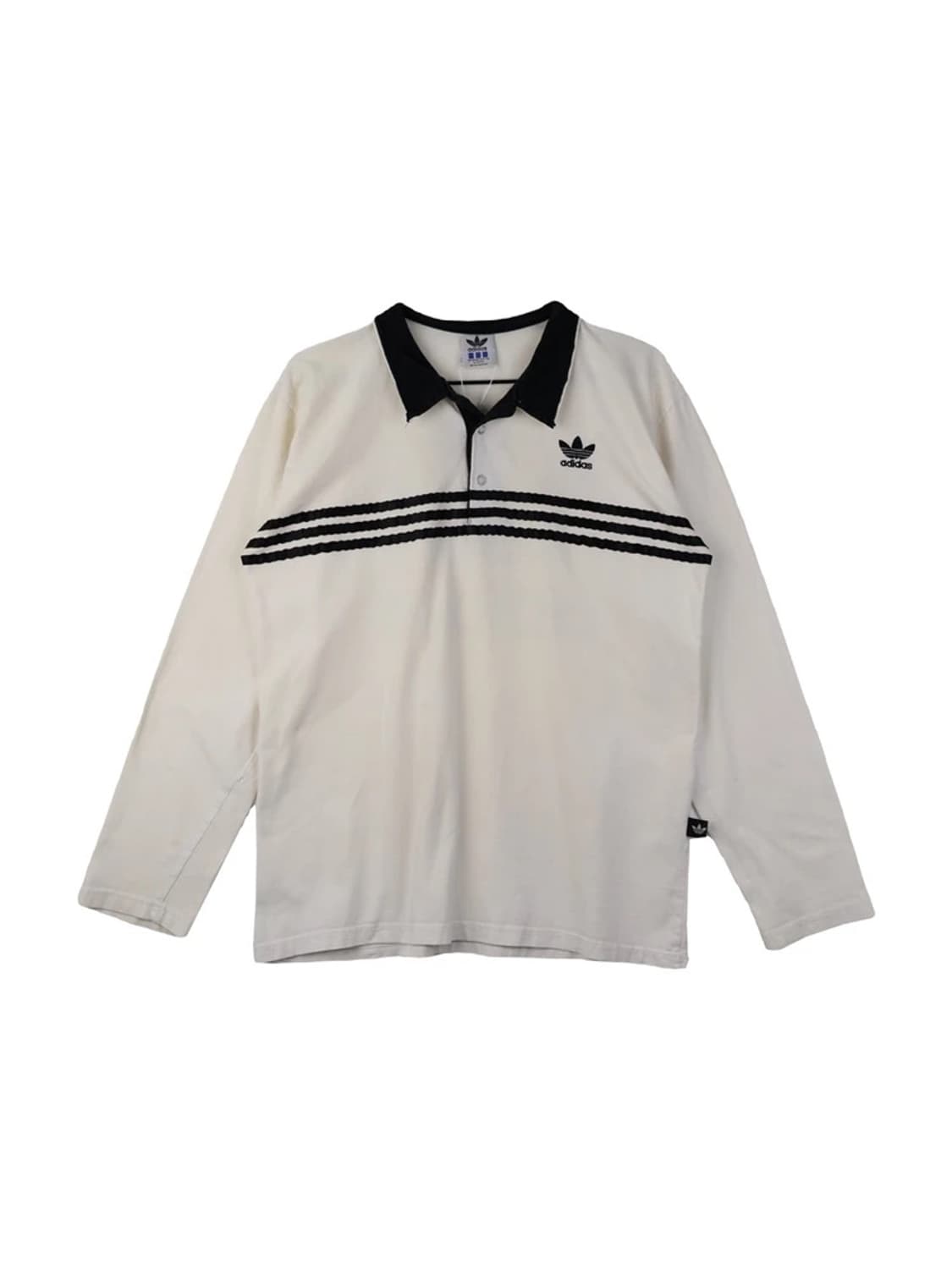 90'S 아디다스 오리지널스 빈티지 롱슬리브 폴로셔츠 상품이미지4