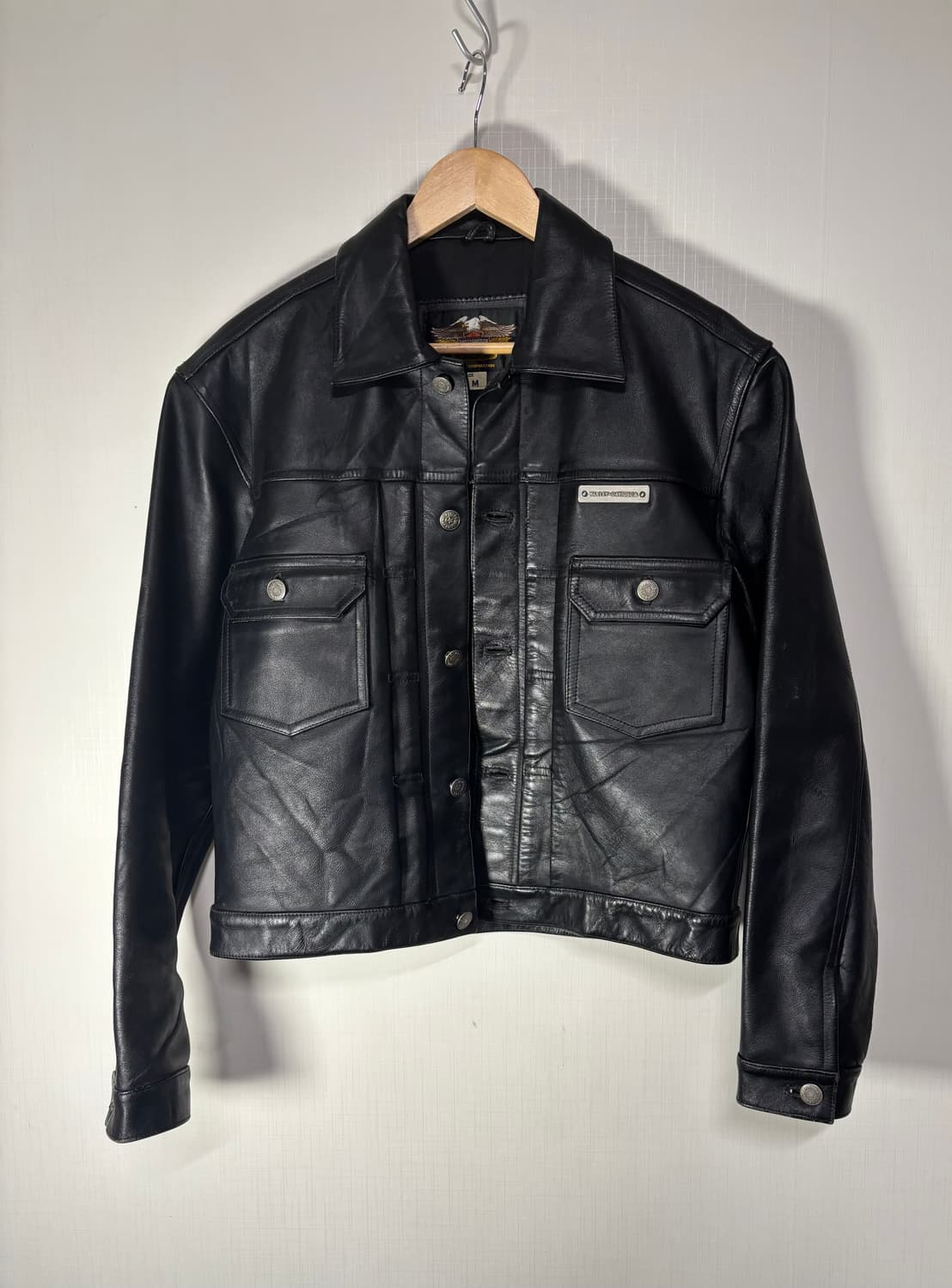 Harley Davidson 할리 데이비슨 레더 트러커 자켓 가죽자켓 상품이미지5