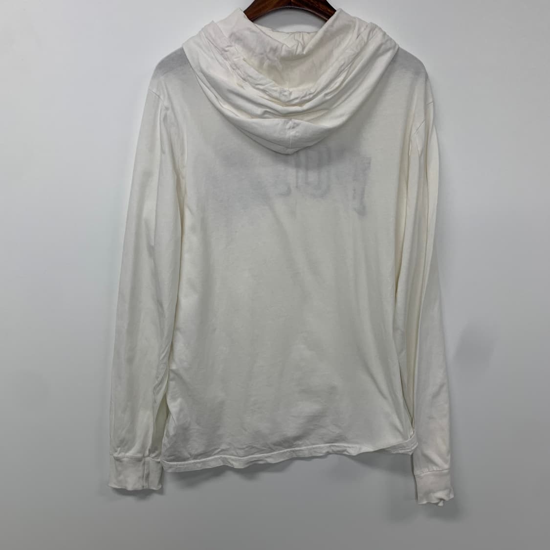 폴로 랄프로렌 스펠아웃 화이트 슬리브 후드티 상품이미지3