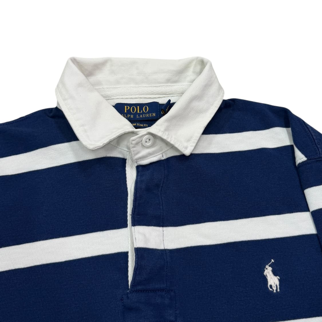 폴로 랄프로렌 류준열 스트라이프 폴로 PK 럭비 카라티 네이비 L 상품이미지2