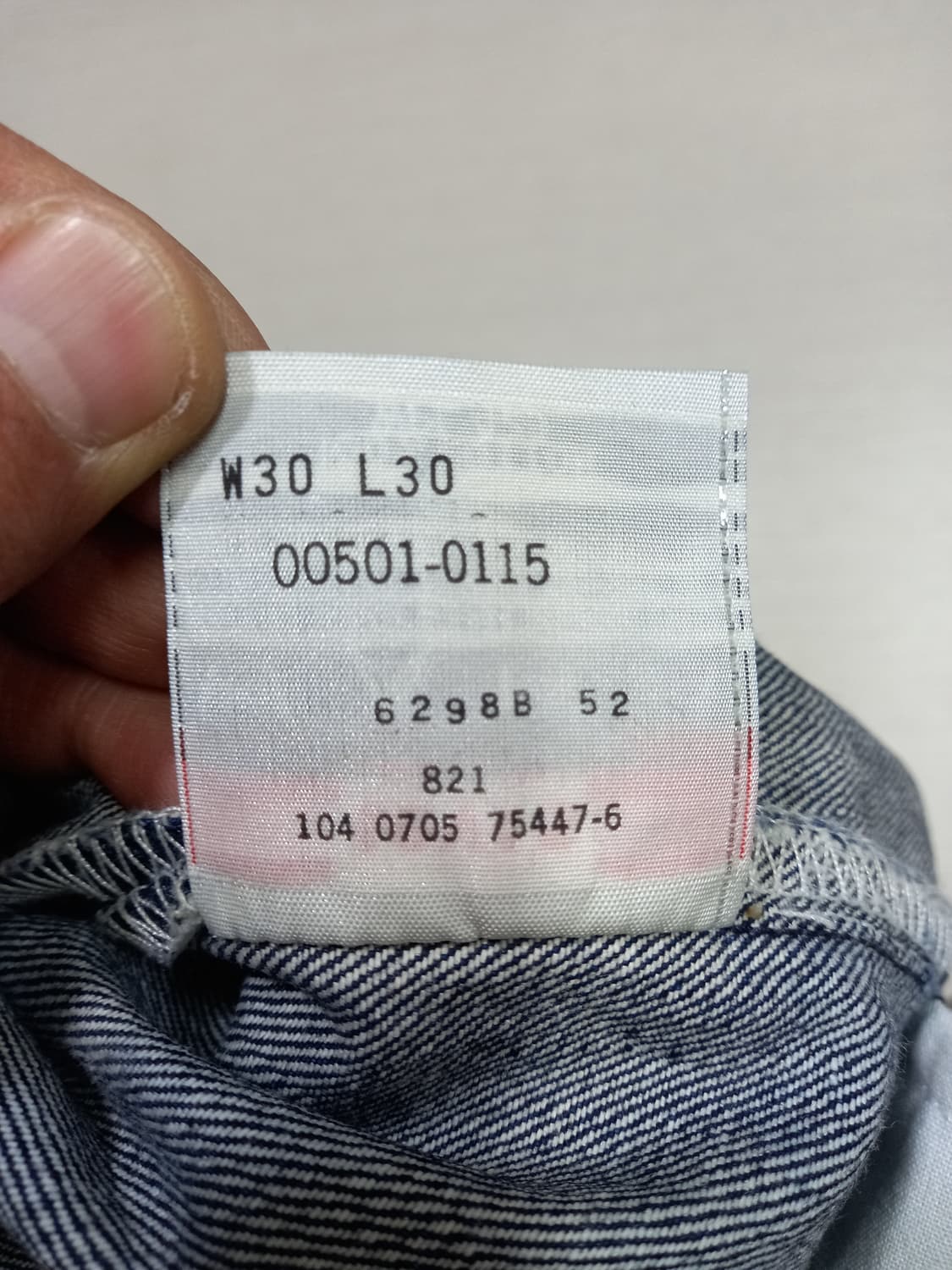 30 05's 리바이스501 Mexico 일자진 진청 30-191 상품이미지9