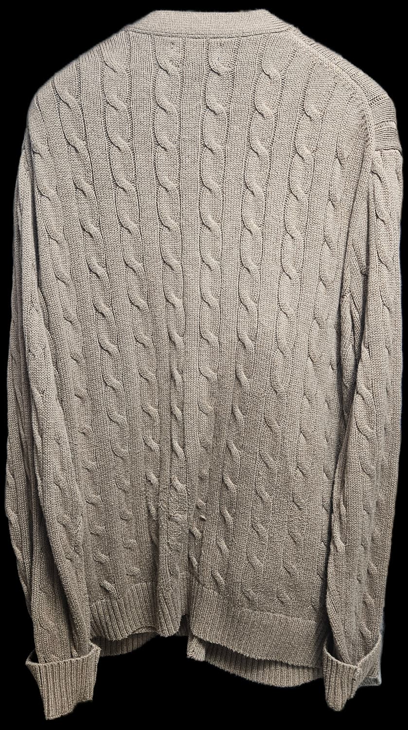 폴로 케이블 코튼 브이넥 가디건(XL) 상품이미지2