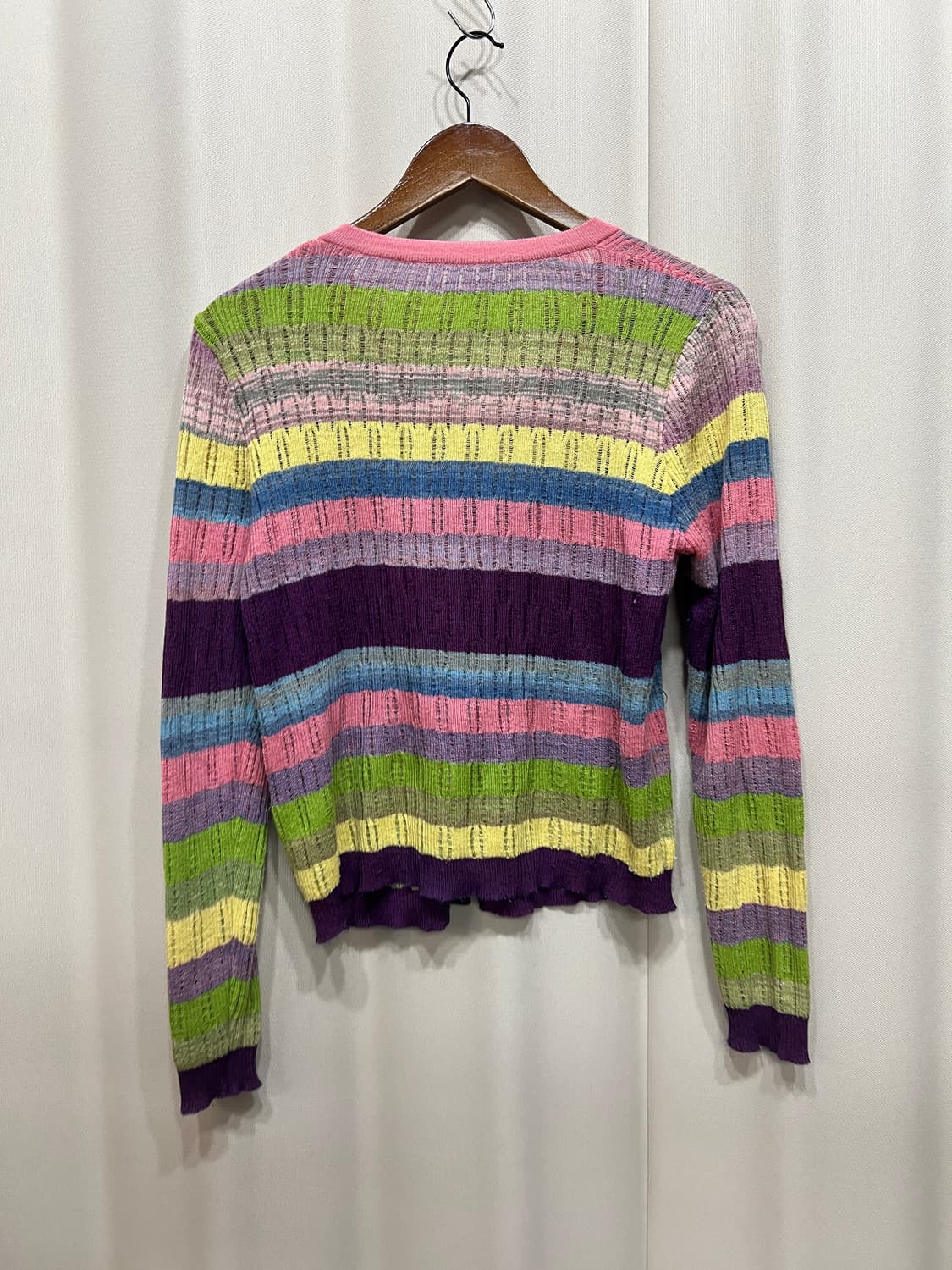 빈티지 여성 스트라이프 니트 가디건 상품이미지5