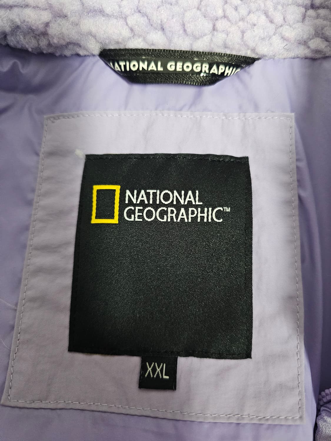 내셔널지오그래픽 퍼플 뽀글이 플리스 집업 2XL 상품이미지3