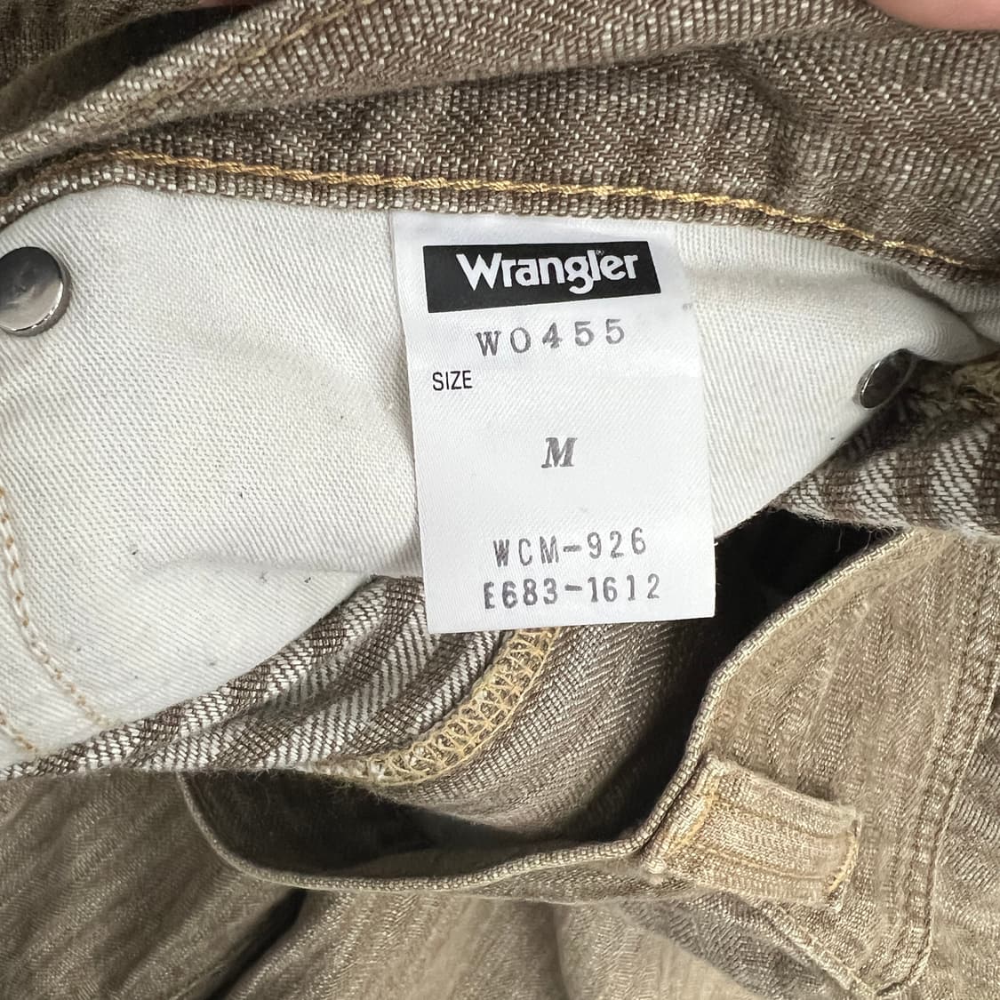 랭글러 빈티지 해링본 스트라이프 데님팬츠 M 상품이미지8