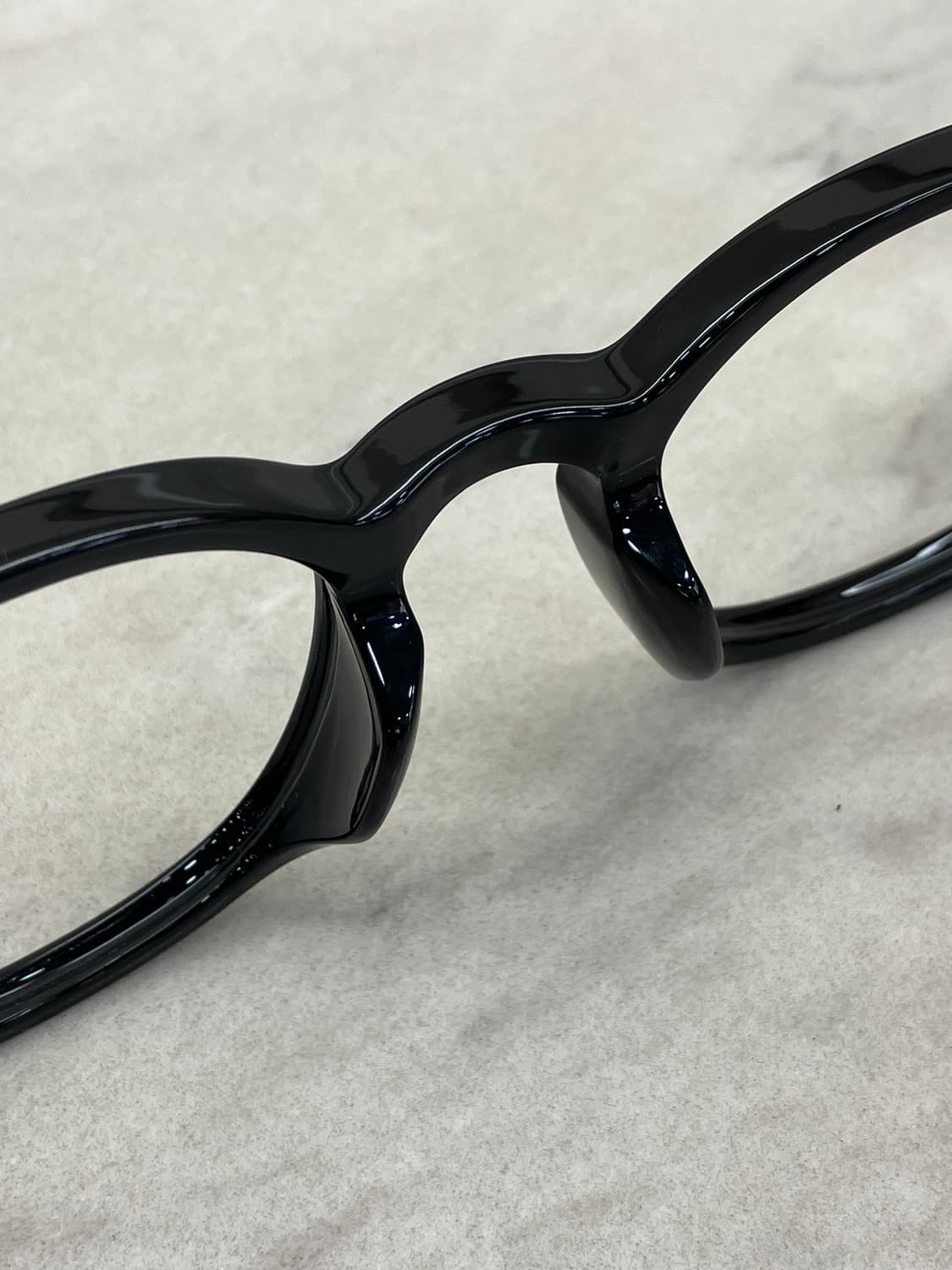 B51 HD 유광 블랙 웰링턴 뿔테 안경6819 상품이미지4