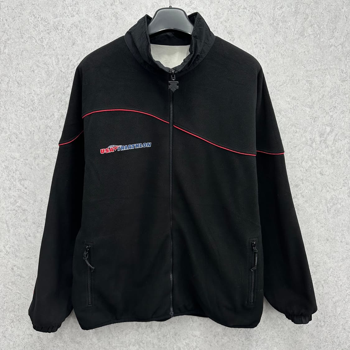 105 데상트 USA 남자 양면 리버서블 후리스 자켓 상품이미지2