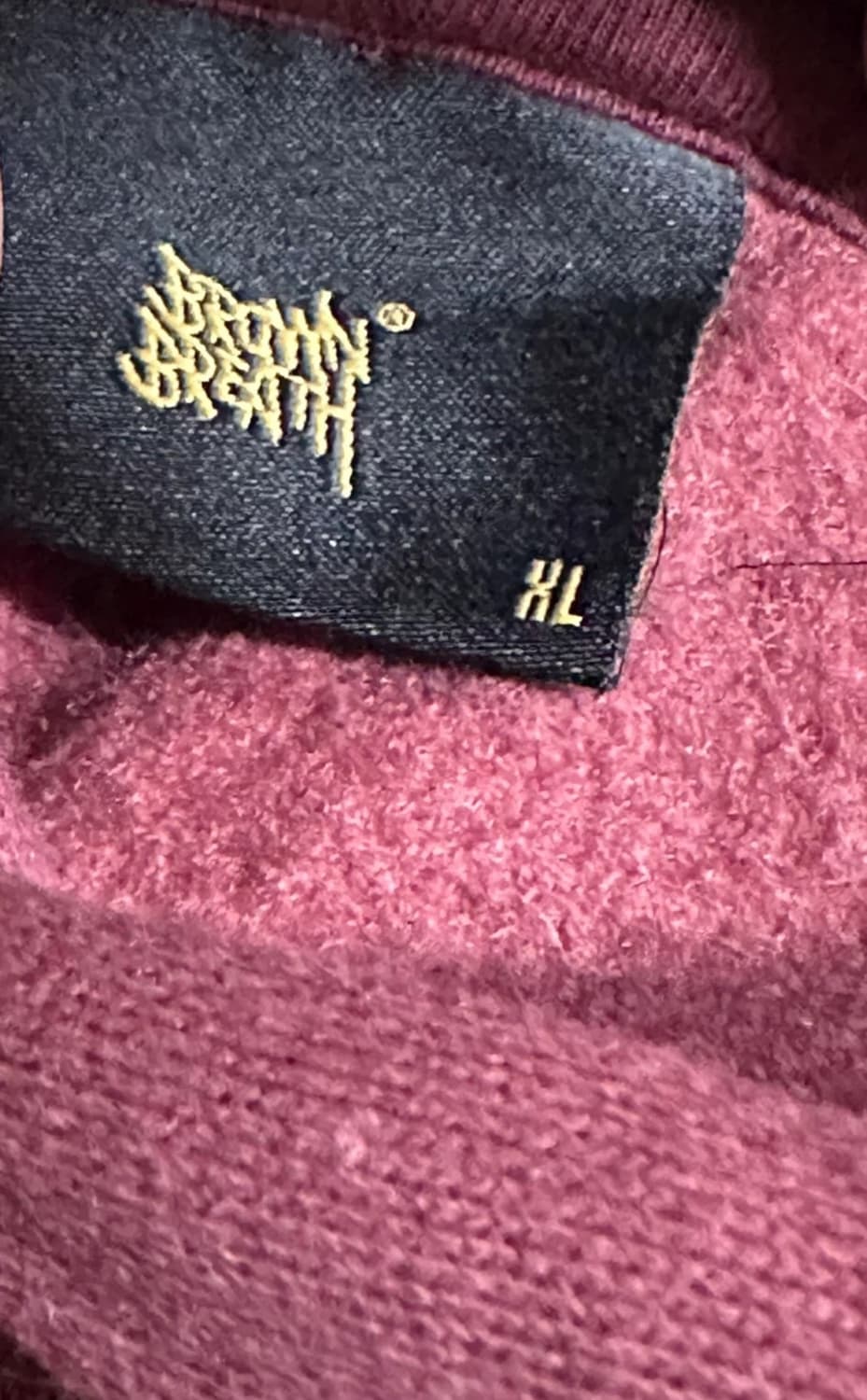 브라운브레스 버건디 후드티 XL  상품이미지2