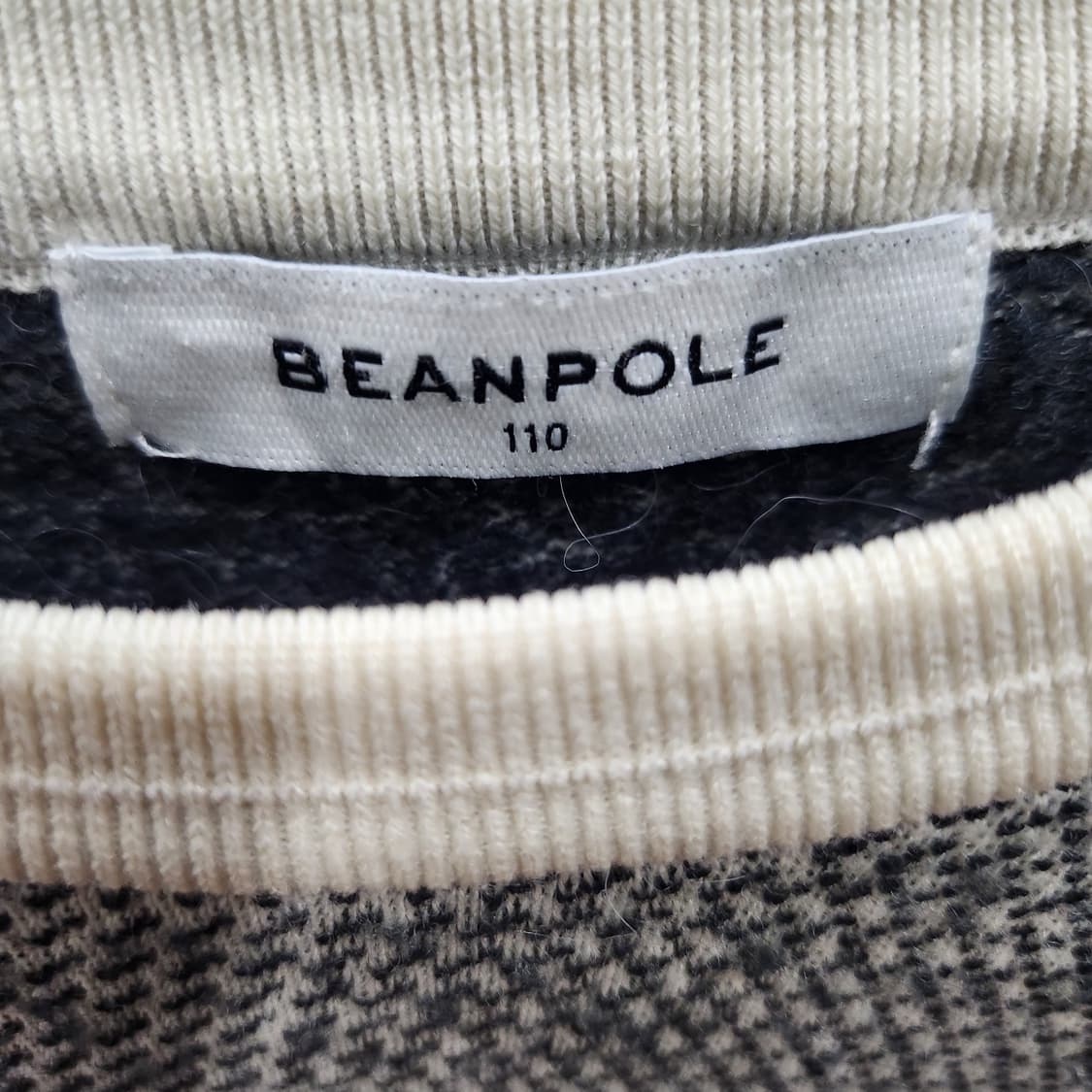 빈폴 로고 니트 짜임 패턴 롱슬리브 XL 상품이미지4