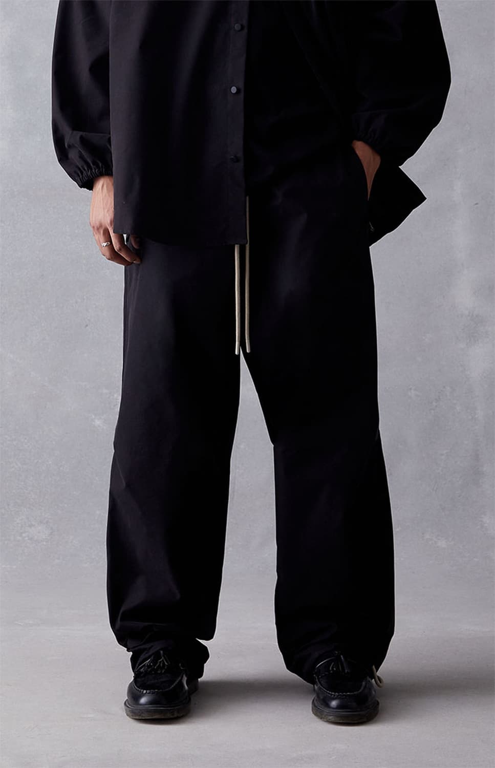 피어오브갓 에센셜 더 블랙 컬렉션 릴렉스드 팬츠 제트 블랙 M사이즈 상품이미지1