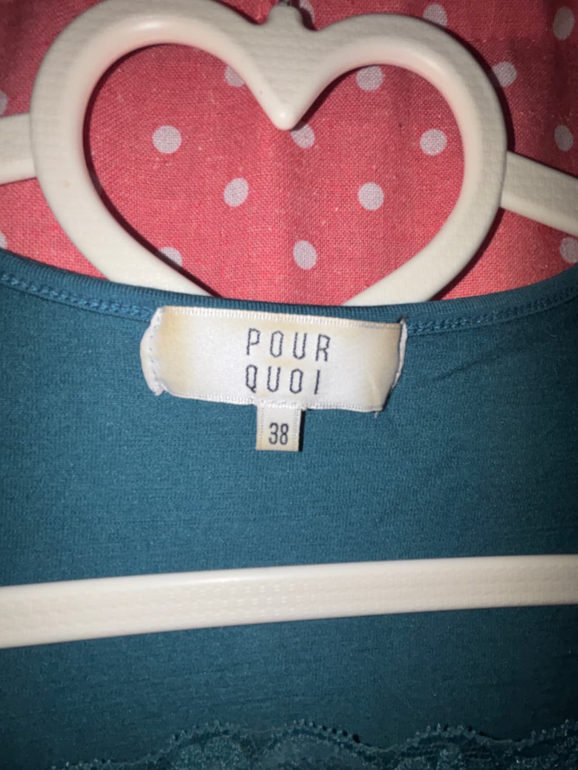 [POUR QUOI] 레이스 스퀘어넥 티셔츠 상품이미지2