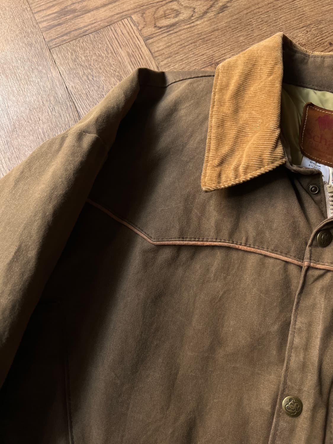 [XL]Schaefer OUTFITTER 브라운 헤비 왁스드코튼 헌팅자켓 상품이미지3