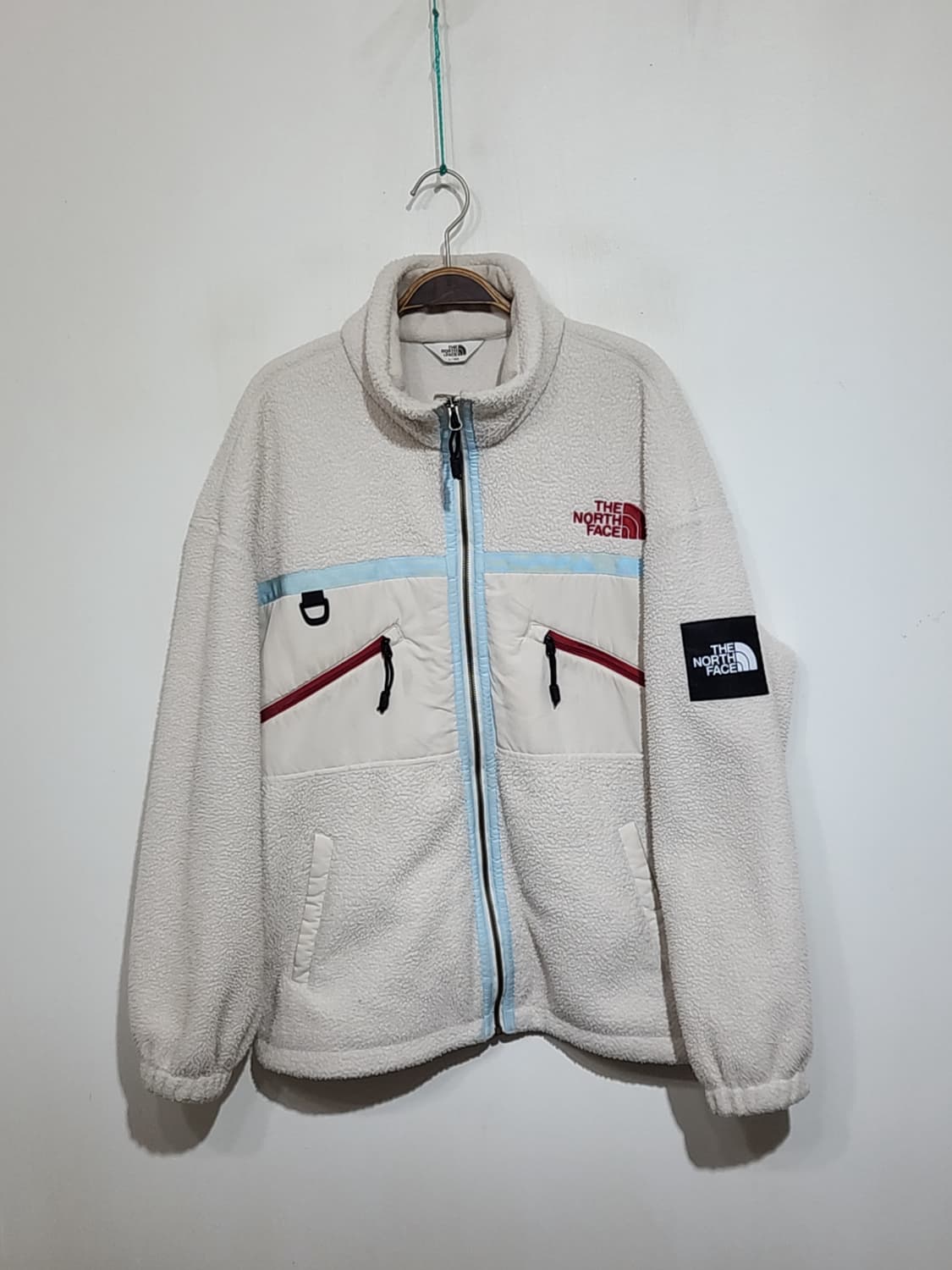 노스페이스 플리스 점퍼 아이보리 빅사이즈 뽀글이 후리스 자켓  상품이미지1