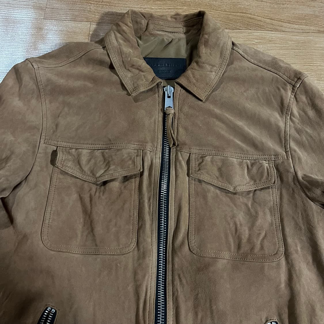 [97] 올세인츠 스웨이드 가죽자켓 상품이미지4