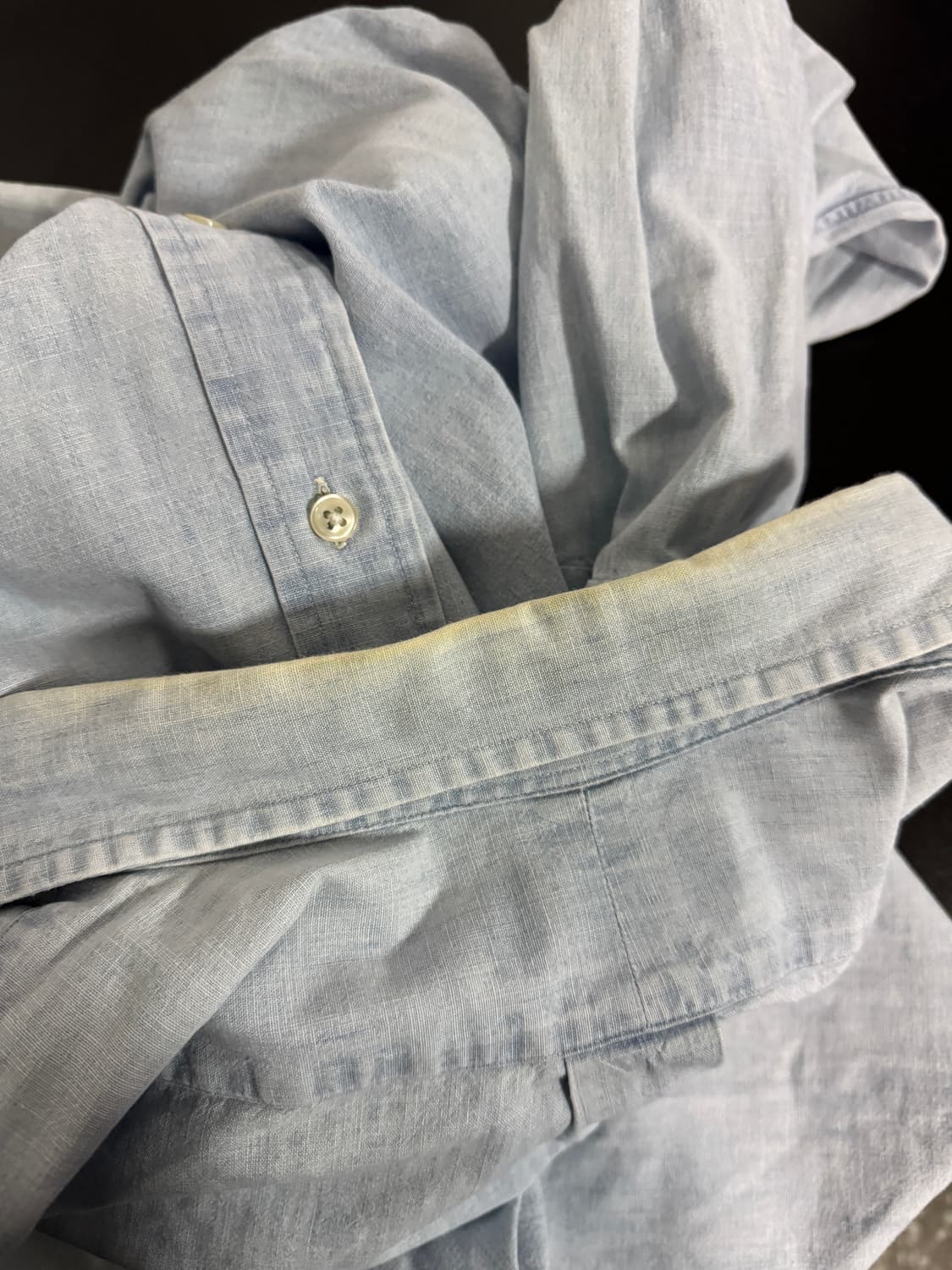 폴로 랄프로렌 연청 샴브레이 데님 셔츠 XL 상품이미지5