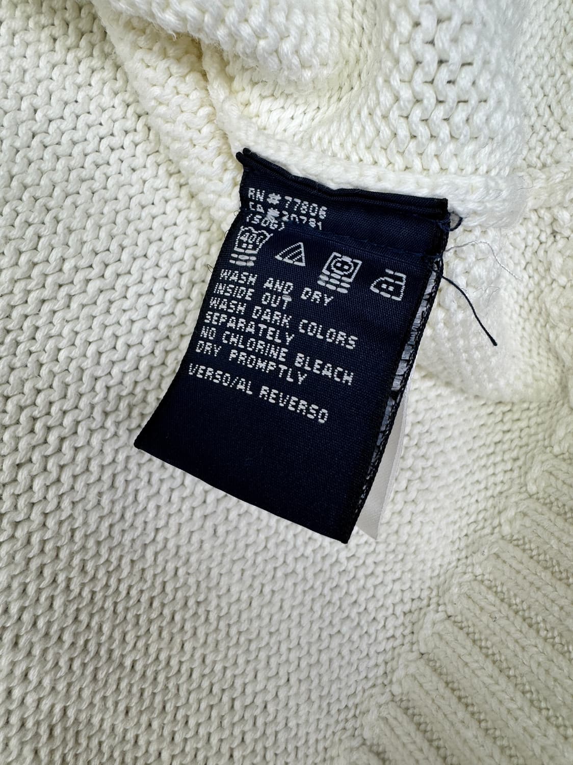 빈티지 타미힐피거 tommy hilfiger 빅로고 크루넥 니트 L 상품이미지6