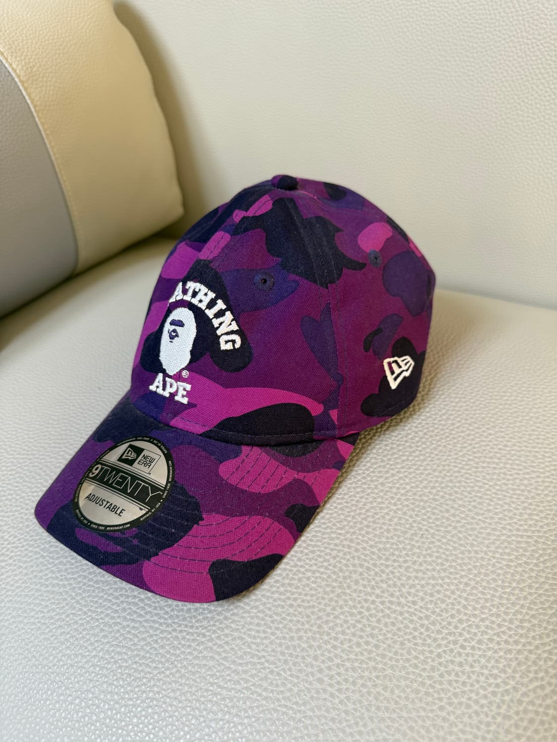 베이프x뉴에라 퍼플 카모 볼캡 상품이미지2