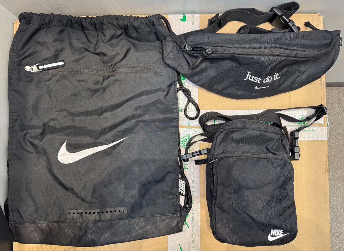 나이키 가방 3종 세트 (드로우스트링, 메신저, 힙색) 상품이미지1