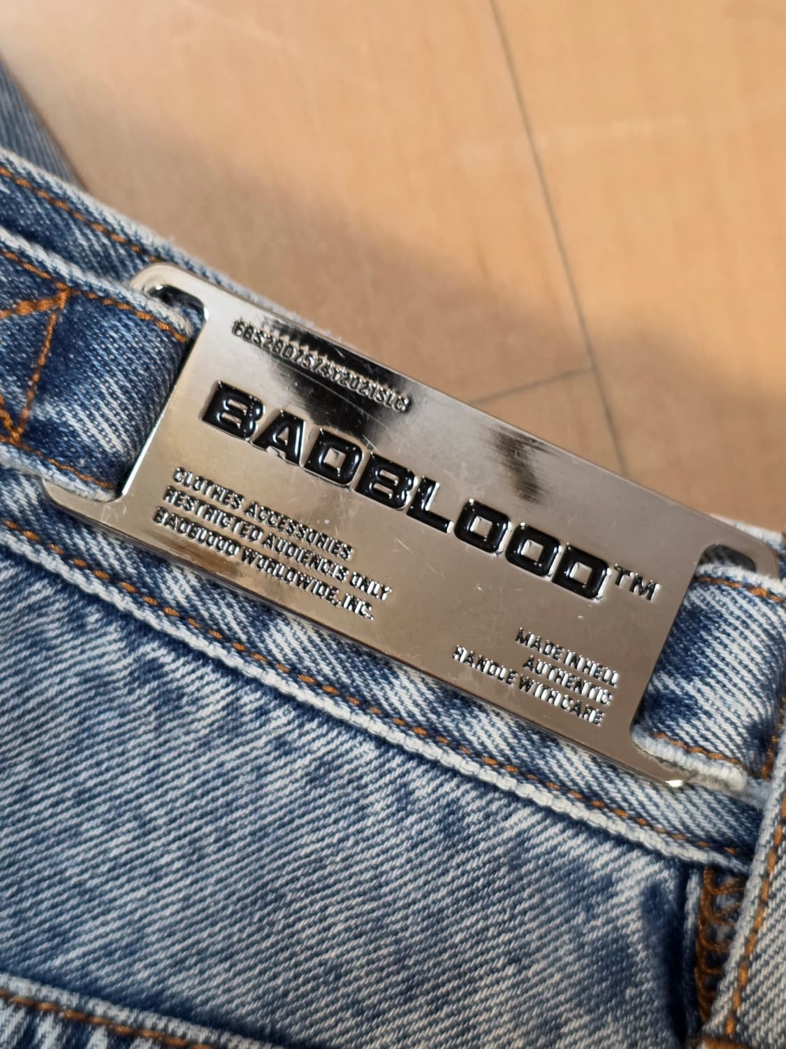 배드블러드 토네이도 데님 팬츠 (xs) 상품이미지6