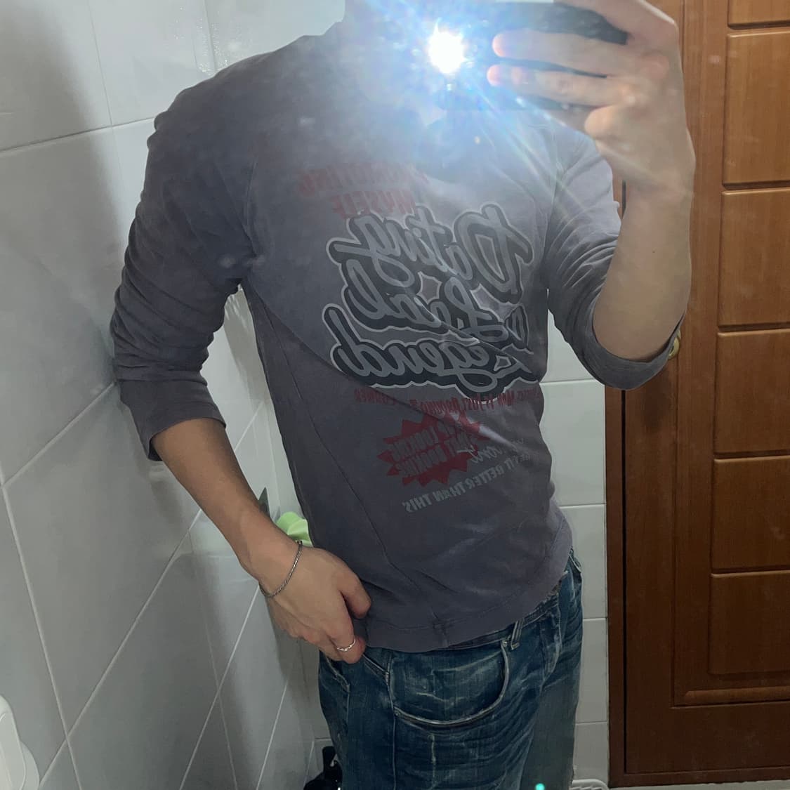 D&G y2k 프린팅 롱슬리브 상품이미지2