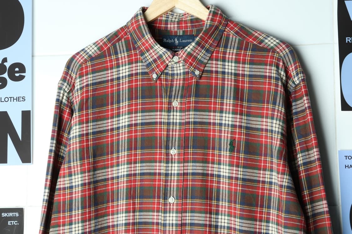 (XL-3XL) 폴로 랄프로렌 셔츠 남방 USA 타탄체크-H31844 상품이미지3