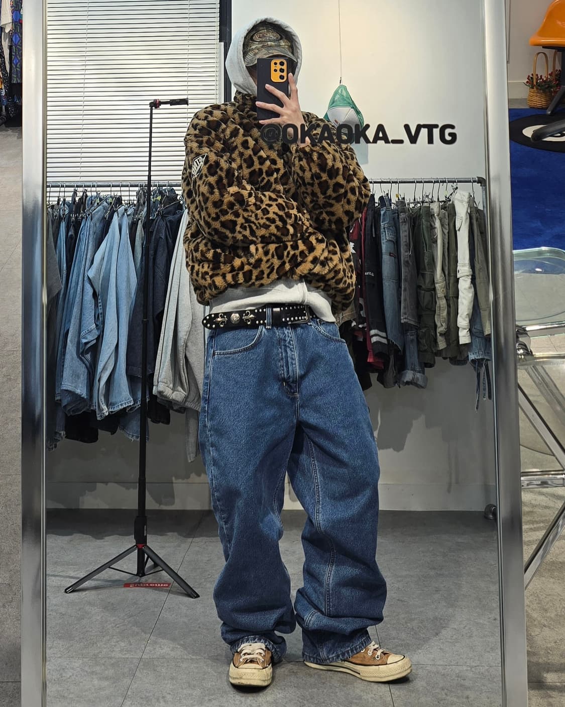 STND 레오파드 퍼 자켓 상품이미지3