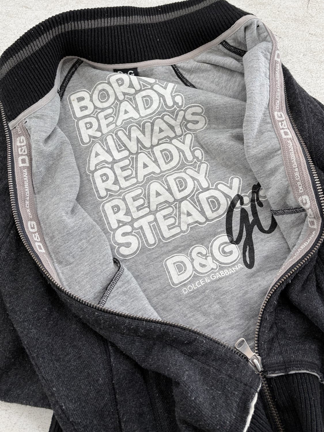 2000‘s 돌체앤 가바나 엘보우 패치 트랙 집업 상품이미지3