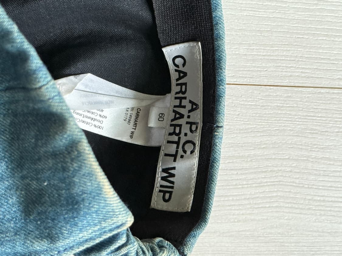 칼하트 x A.P.C 로고 볼캡  상품이미지4