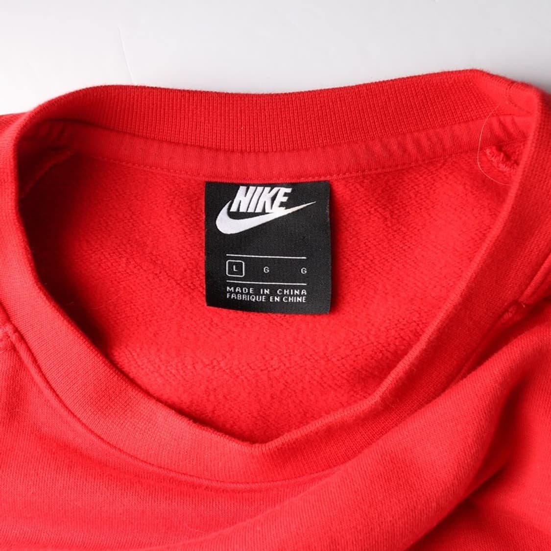 나이키 빈티지 센터 스우시 자수 맨투맨 레드 L 상품이미지5