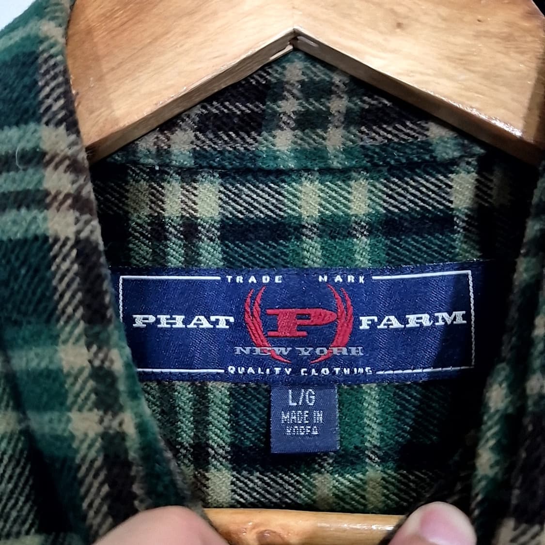 Phat farm 울 체크 셔츠 상품이미지4