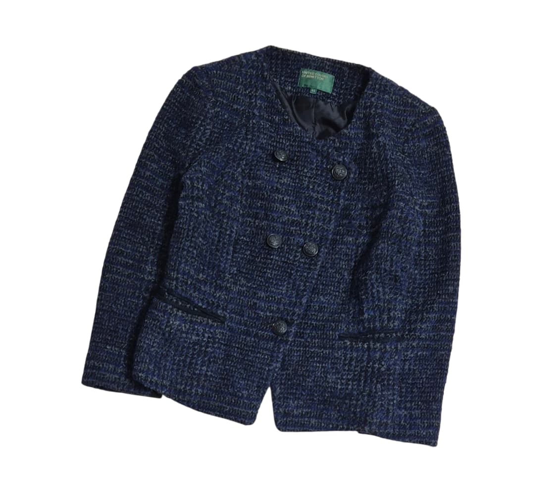 유나이티드 컬러스 오브 베네통 울 트위드 자켓 상품이미지1