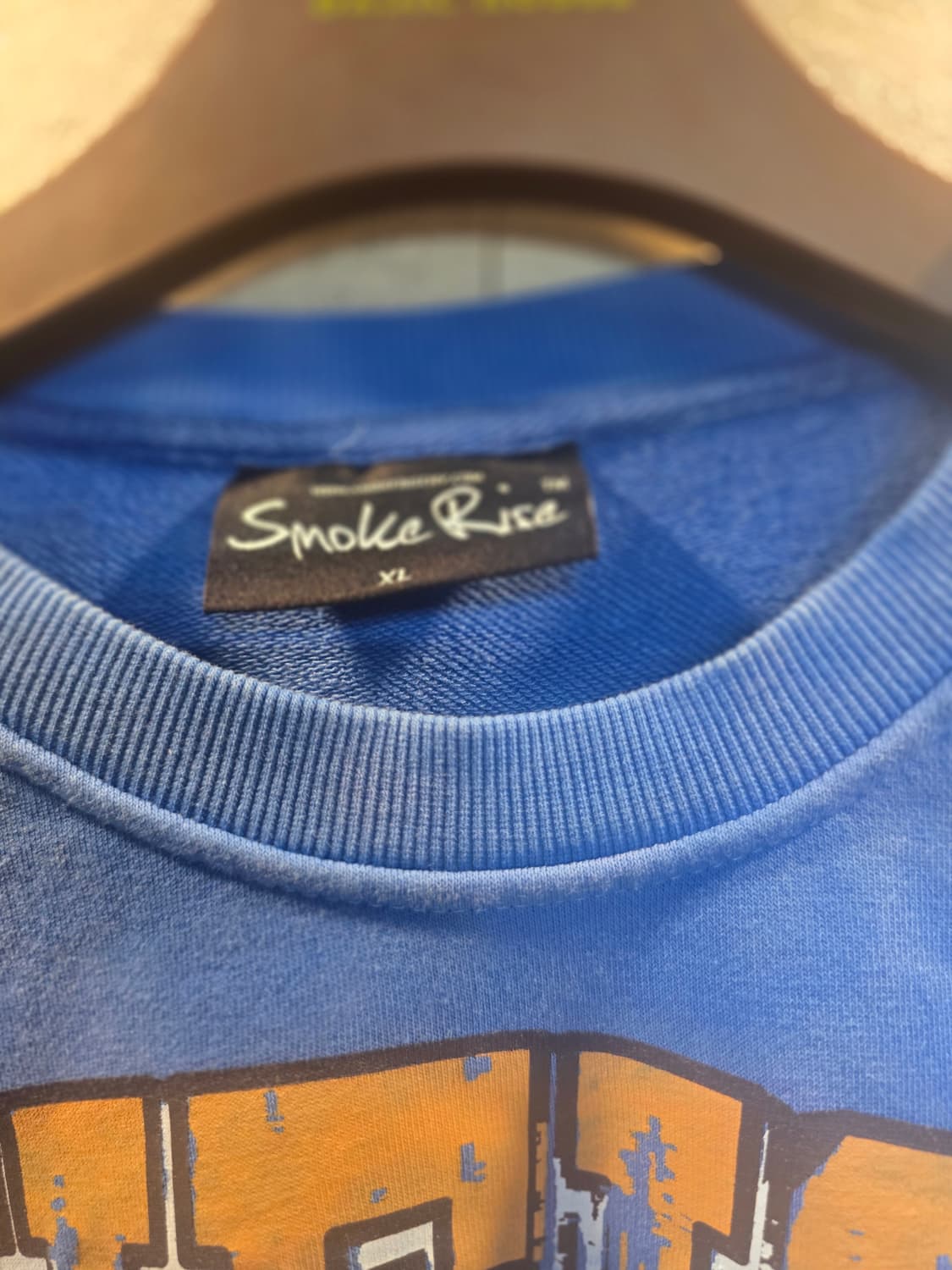 Smoke Rise. 블루 프린팅. 맨투맨 상품이미지3